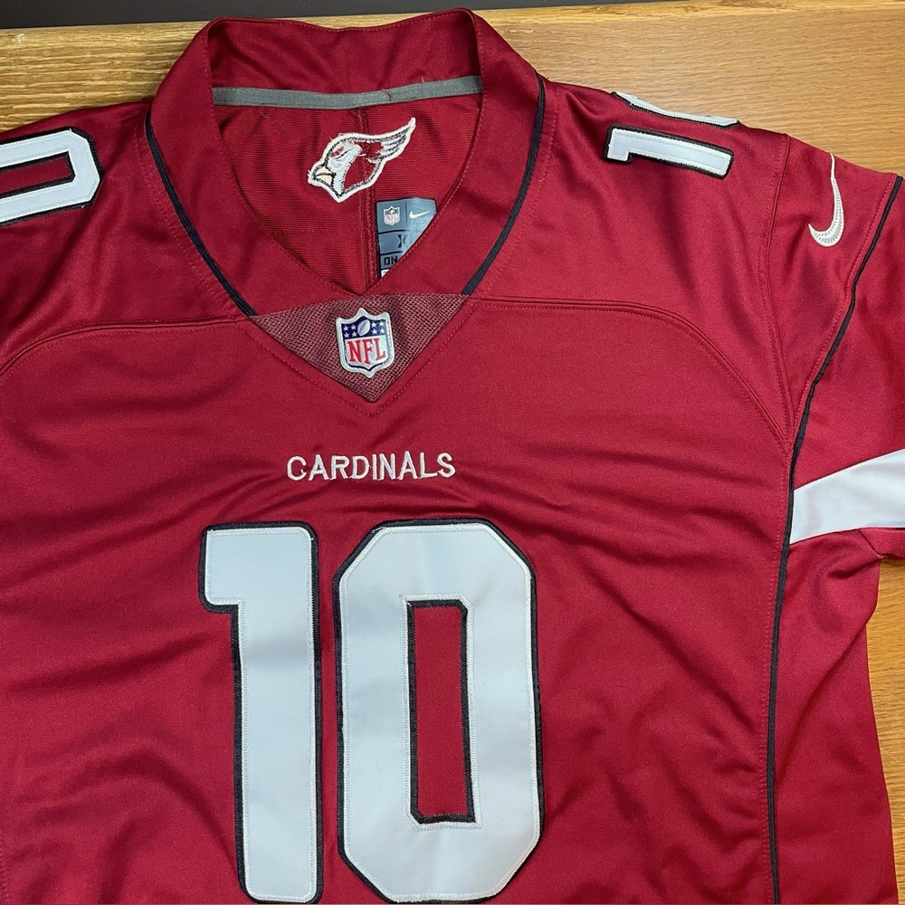 Nike On Field Jersey Men's XL Arizona Cardinals Deandre Hopkins #10 Red NFL